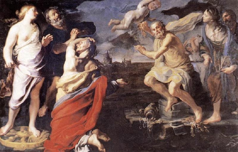 MEI, Bernardino Allegory of Fortune sg oil painting image